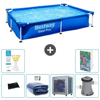 Bestway Steel Pro Rechteckig - 221x150x43 cm - 7-teilig S42 - Blau