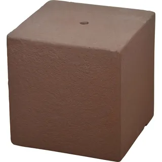 Heissner Sockel CUBE Terrakotta - Braun