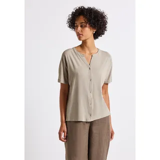 STREET ONE Damen 3226956 Shirt im Tunika-Look, Morning beige 42