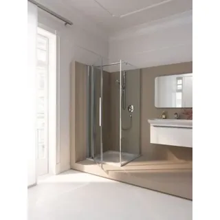 Koralle Pendeltür 1-teilig mit Festfeld myDay TPFA rechts 160 1575-1595x2000mm, VB01916020DA1, Duschkabine: Rahmen: Silber poliert, Glas: ESG