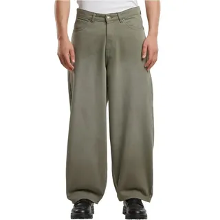Urban Classics Tapered Heavy Ounce Baggy Jeans - Pale Olive - 30