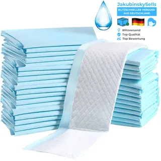 Buyockss Baby-Einweg-Unterlage, 100 Stück, Inkontinenz-Wickelunterlage, Babywindeln, Neugeborenen-Einlagen, weich, atmungsaktiv, wasserdicht, auslaufsicher, schnell absorbierend, 33 x 45,7 cm