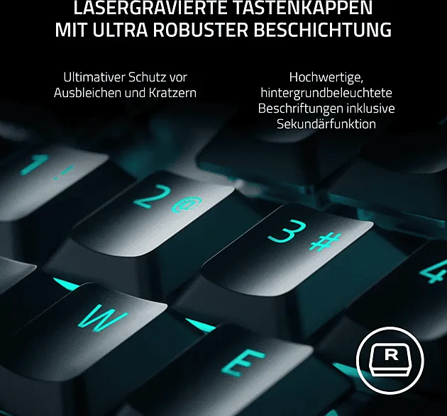 Bild von DeathStalker V2 Pro, Razer Low-Profile Linear Optical RED, USB/Bluetooth, DE (RZ03-04360400-R3G1)