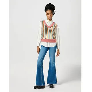 Wrangler Cool Girl Langarmhemd - Worn White - XS