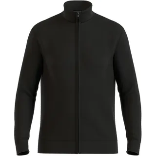Strickjacke OLYMP "Casual", Herren, Gr. 3XL, schwarz, Strick, Obermaterial: 100% Schurwolle, regular fit normal, Rippbündchen, Strickjacken Strickjacke, aus hochwertiger Wolle, regular fit