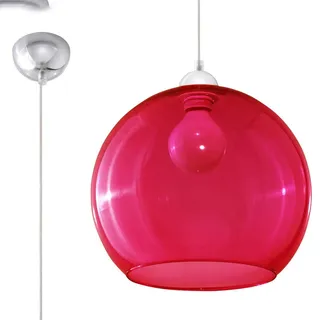 Kugel-Pendelleuchte red - Rot