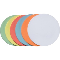 FRANKEN selbstklebende Moderationskarten Kreis klein, 95 mm, sortiert, 300 Stück, farblich sortiert, UMZS 10 99
