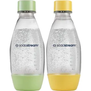 Sodastream Kunststofflasche 0,5L BPA-frei grün/orange + 2 Flaschen