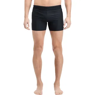 Badehose MCKINLEY "HE.-BADEHOSE HILLSDALE TRUNKS M", Herren, Gr. 10, N-Gr, schwarz, Obermaterial: 80% Polyamid, 20% Elasthan, Badehosen Badehose, mit integrierter Reißverschlusstasche, längerer Schnitt