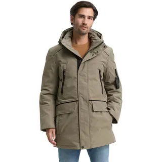Tom Tailor Herren Arctic Parka mit Abnehmbarer Kapuze