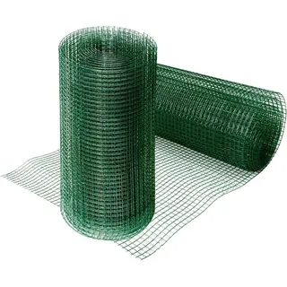 Volierendraht mit grüner PVC Ummantelung, 50 cm x 5 m, 2,8 kg - Grün