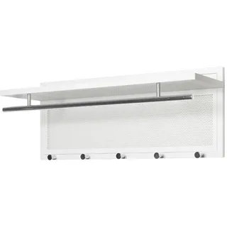 Haku-Möbel Garderobenpaneel 75 x 30 x 26 cm Weiß