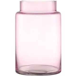 PORPAN Große Glasvase, 22,9 cm rosa Glasvase, große Blumenvasen für Blumenstrauß, hohe Weithalsvasen für Blumen, Zuhause, Hochzeit, Wohnzimmer, Bürodekoration