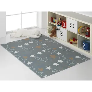 MANTAS MORA Kinderteppich, Samt und rutschfest, 100% Polyester, Mikrofaser, superweich, speziell für Spiele D95