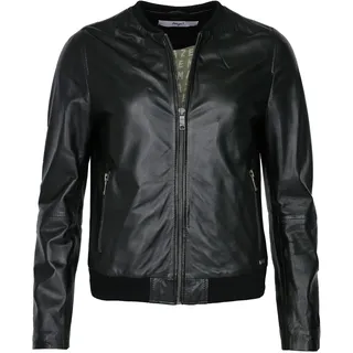 Blouson MAZE "Lederblouson 42021143", Damen, Gr. XS, schwarz, Obermaterial: 100% Lammleder LEL. Futter: 100% Baumwolle CO., Jacken Blouson