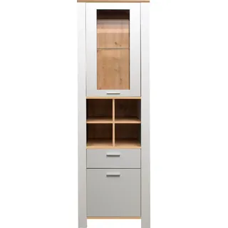 Mäusbacher Standvitrine Nele 63 x 44 x 203 cm Grau