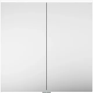 burgbad Eqio Spiegelschrank mit LED-Aufsatzleuchte, 2-türig, 800x800x170mm, SPGS080F6584, Korpus: Dunkelgrau Matt