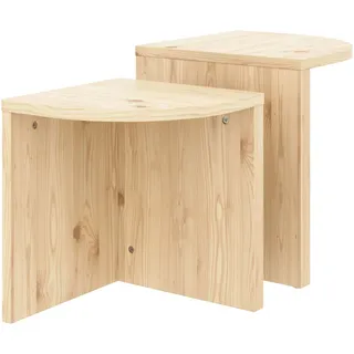 Karup Design »COMBINE Tables Set, Couchtisch, Beistelltisch, Satztisch, 2’er Set«, (Set, 2 St., 2 Stück), Beistelltischset aus FSC®-zertifiziertem Kiefernholz