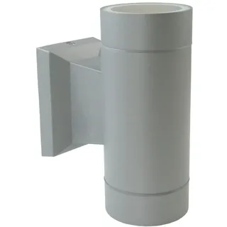 Fassadenleuchte 2xGU10 IP54 grau Wand Lampe Innen Außen up-Down-Beleuchtung BALEO MINI GTV LD-BA2GU10-0M