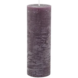 Chic Antique Macon rustikale Stumpenkerze Kerze Antik Altarkerzen 100% Paraffin lange Brenndauer, H20/D7 cm Pflaume