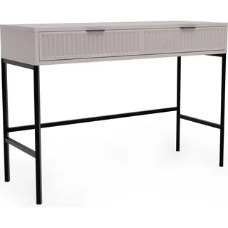 IDOHOME Wave Schminktisch Aufbewahrungsschrank mit Schubladen Vielseitiger Stauraum Kommode Metallgestell Schubladenschrank Sideboard Farbe Cashmere - Beige