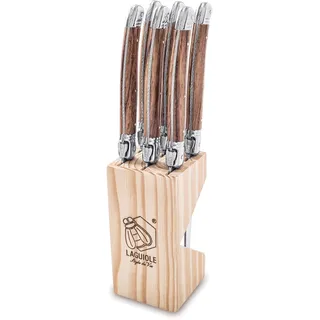 Laguiole Style de Vie Steakmesser 6-tlg. Holzfarbe rostfrei