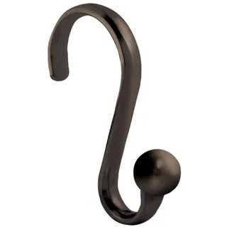 iDesign Duschvorhanghaken aus Metall, The Axis Collection, 12 Stück, Bronze