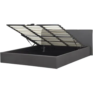 Beliani Polsterbett Grau