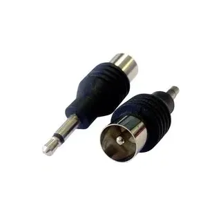 BKL Electronic 1102007 Klinke-Koax-Adapter Anschlüsse: Klinkenstecker 3,5 mm, Koax-Stecker IEC