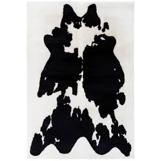 Arte Espina Rabbit Animal 500 Hochflorteppich 120 x 160 cm Schwarz/Weiß