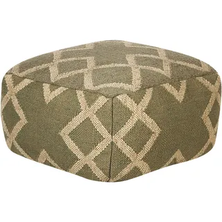 Beliani Pouf, GOPI Jute Grün,