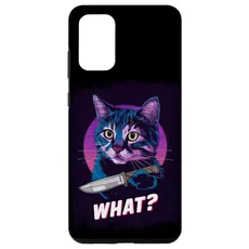 Hülle für Galaxy S20+ Halloween Katze Messer Design Witzige Tier Katzen