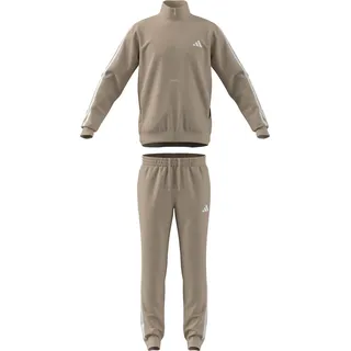 adidas Basic 3 Stripes Trainingsanzug Beige/M Weiß M