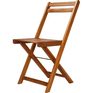 vidaXL Outdoor-Bistrostühle 2 Stk. Massivholz Akazie - Braun