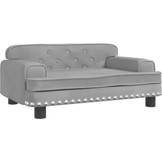 vidaXL Kindersofa vidaXL 70 x 45 x 30 cm Kiefer grau