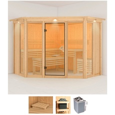 Bild von Sauna »Astrid 2«, (Set), 9-kW-Ofen mit integrierter Steuerung beige