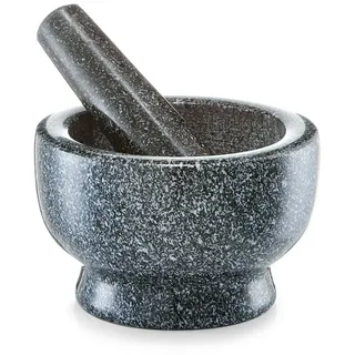 Zeller Mörser Granit mit Stößel Ø 13 x 8 cm anthrazit
