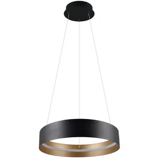 musterring leuchten LED-Pendelleuchte Loop Metall Schwarz