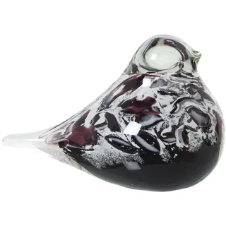 Alexandra House Living Dekorative Figur aus Glas, Vogel, 12 x 7 x 8 cm