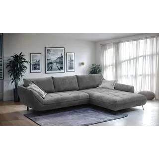 exxpo - sofa fashion "Biarritz modern und elegantes Mega Sofa mit tollem Sitzkomfort, L-Form", XXL– Longchair Ecke in hochwertiger Verarbeitung, Stellmaße 324x203 cm,
