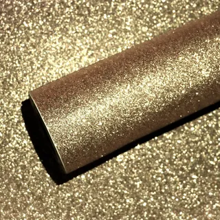 VEELIKE Möbelfolie Glitzer Champagne 40cm×900cm Tapeten Gold Glitzer Deko Wohnzimmer Glitzerfolie Party Dekoration Glitzerpapier Urlaubsdekoration Dekofolie Selbstklebend Möbel Schlafzimmer Schrank