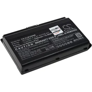 AccuCell Akku passend für Laptop Schenker A704, A723, Clevo W353ST, W350ET, Typ W370BAT-8 - 14,8V - 5200 mAh