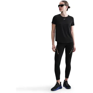 Nike Damen One Classic Dri-Fit Ss T-Shirt, Black/White, XL