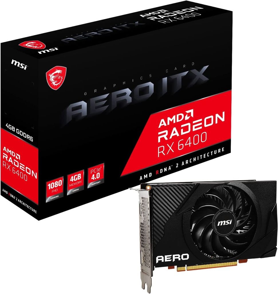 Bild von Radeon RX 6400 Aero ITX 4G 4 GB GDDR6 V508-012R