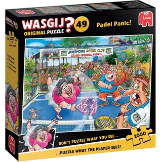 JUMBO Spiele Wasgij Original 49, – Padel | Alarm! 1000 Teile), 1000 Stück(e), Cartoons, 15 Jahr(e)