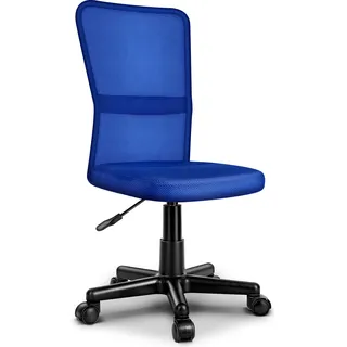 TRESKO Drehstuhl Blau Chefsessel Bürostuhl Drehstuhl Sportsitz Bürosessel Schreibtischstuhl - Blau