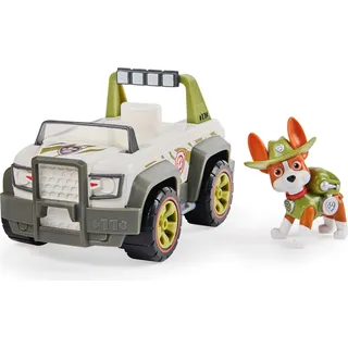 PAW Patrol , Dschungel-Truck mit Tracker-Figur (Sustainable Basic Vehicle/Basis Fahrzeug), Fahrzeug, PAW Patrol, 3 Jahr(e), Kunststoff, Grün, Grau, Weiß - Grün, Grau, Weiß