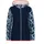 Stretch-Fleecejacke für Damen mit fester Kapuze Kristallblau-blaue Tinte D40