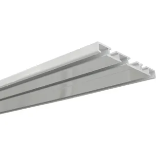 Gardinia Aluminium-Vorhangschiene 3-läufig Weiß 150 cm