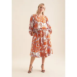 seidensticker Midirock »Schwarze Rose«, orange